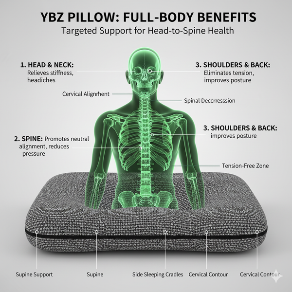 The 3D Contoured Cervical Support Pillow | Targeted Neck Alignment & All-Position Pain Relief